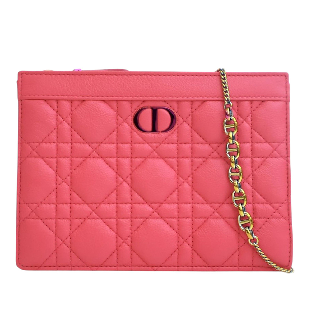 Pre-Loved Dior Supple Cannage Calfskin Caro Every Dior Pouch - Picture 1 of 12